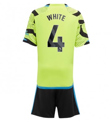 Arsenal Benjamin White #4 Replica Away Stadium Kit for Kids 2023-24 Short Sleeve (+ pants)